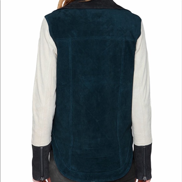 Chaser Colorblock Suede Biker Jacket - Picture 2 of 6